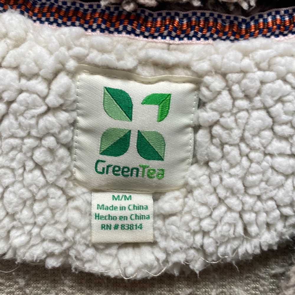 Green Tea Fleece quarter zip size Medium. - Picture 3 of 5